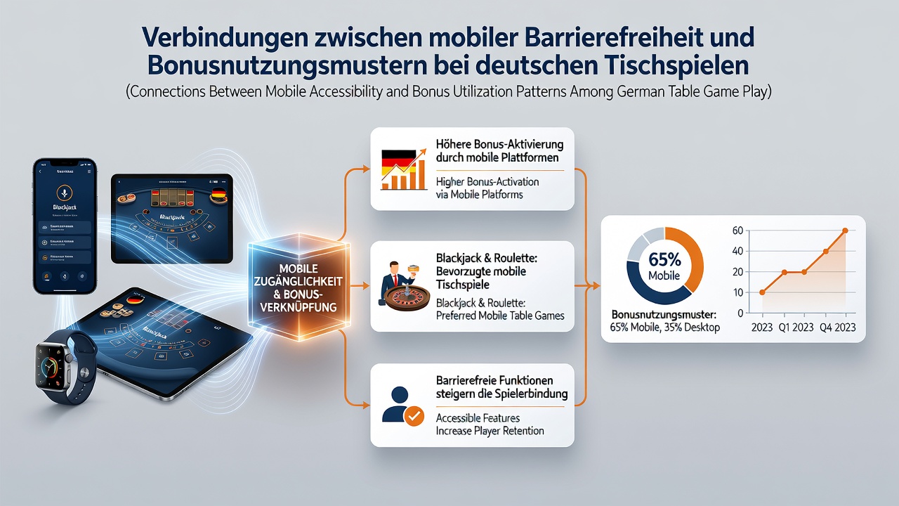 Statistiken und Diagramme zu mobilen Bonusmustern bei deutschen Tischspielern auf einem Tablet-Display
