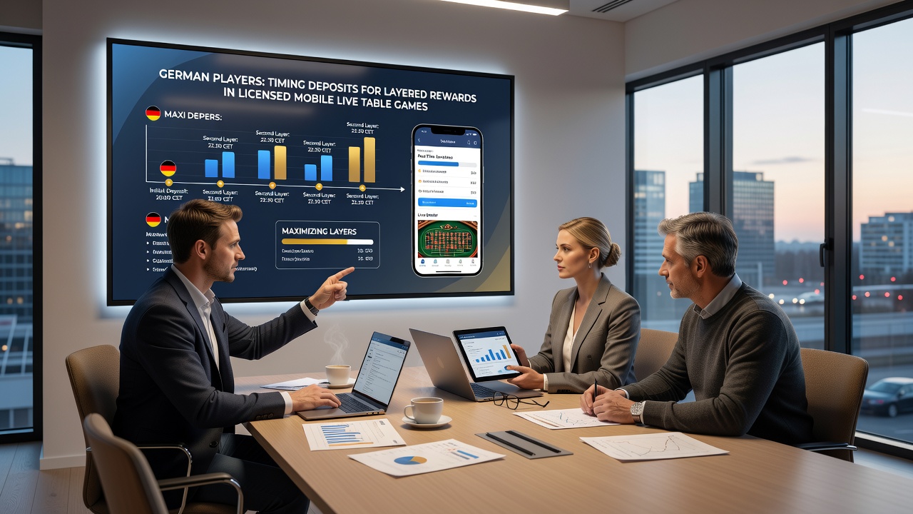 Analyse von Einzahlungstrends auf einem Tablet mit Fokus auf Live-Tischspiele