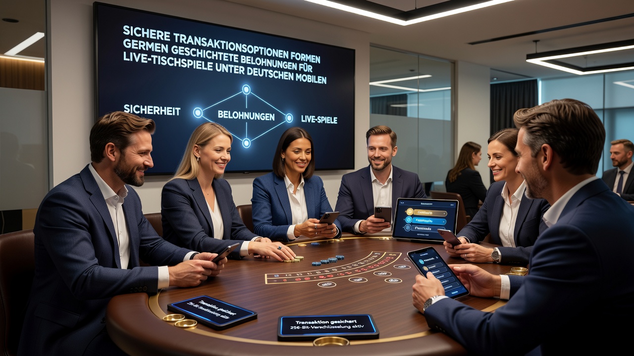 Mobile Live-Tischspiele mit sicheren Zahlungen und gestaffelten Bonus-Systemen in Deutschland